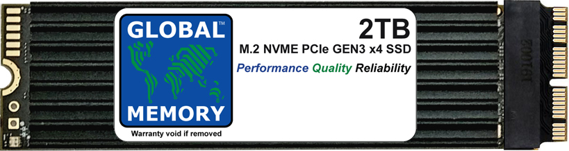 2TB M.2 PCIe Gen3 x4 NVMe SSD WITH HEATSINK FOR MAC PRO 2013